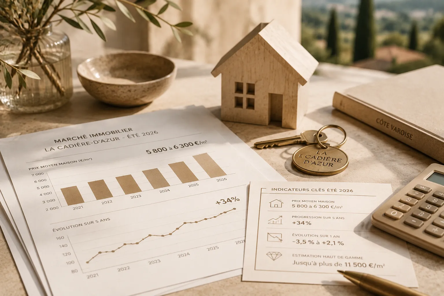Marché immobilier à La Cadière-d’Azur : bilan et chiffres clés de l’été 2026